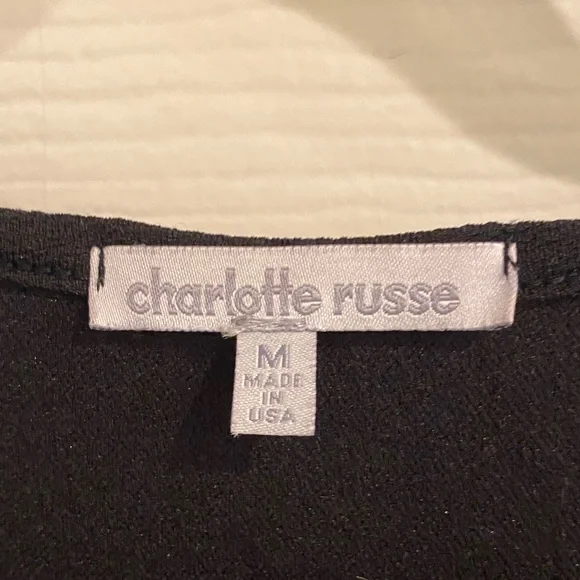 Charlotte Russe Black and White Fit and Flare Work Dress - Picture 3 of 8